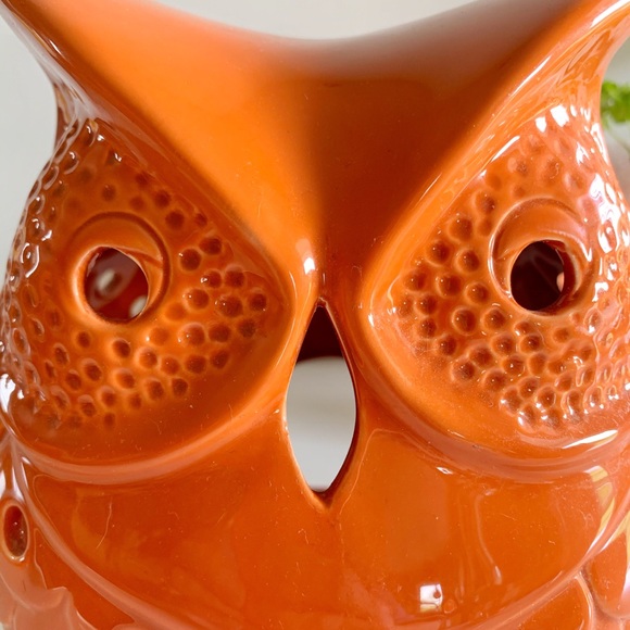 Ceramic Owl Candle Holder 🦉🧡 - Picture 5 of 5